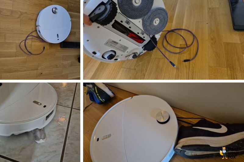 Im Test erkennt der Roborock Qrevo Curv 2 Pro Hundehaufen und größere Gegenstände, hat aber Probleme mit Kabeln und sehr kleinen Objekten.